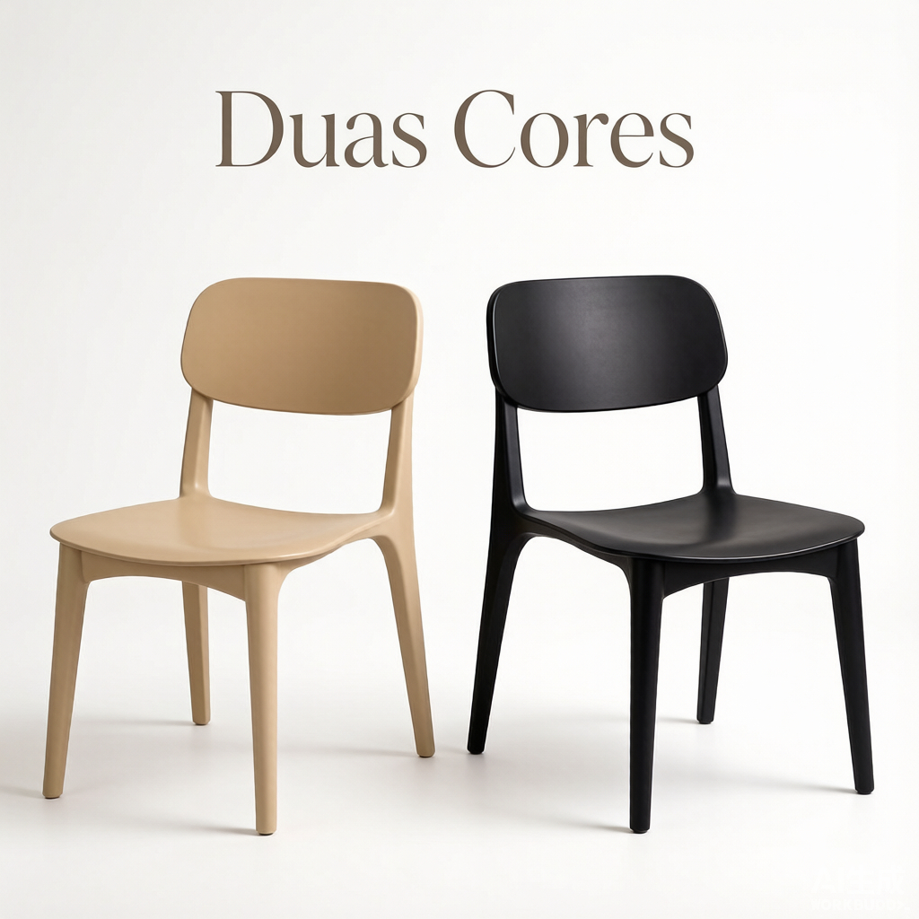 4 Plastic Bistro Chairs, Stackable, for Kitchen, Balcony, Party, Event, Restaurant