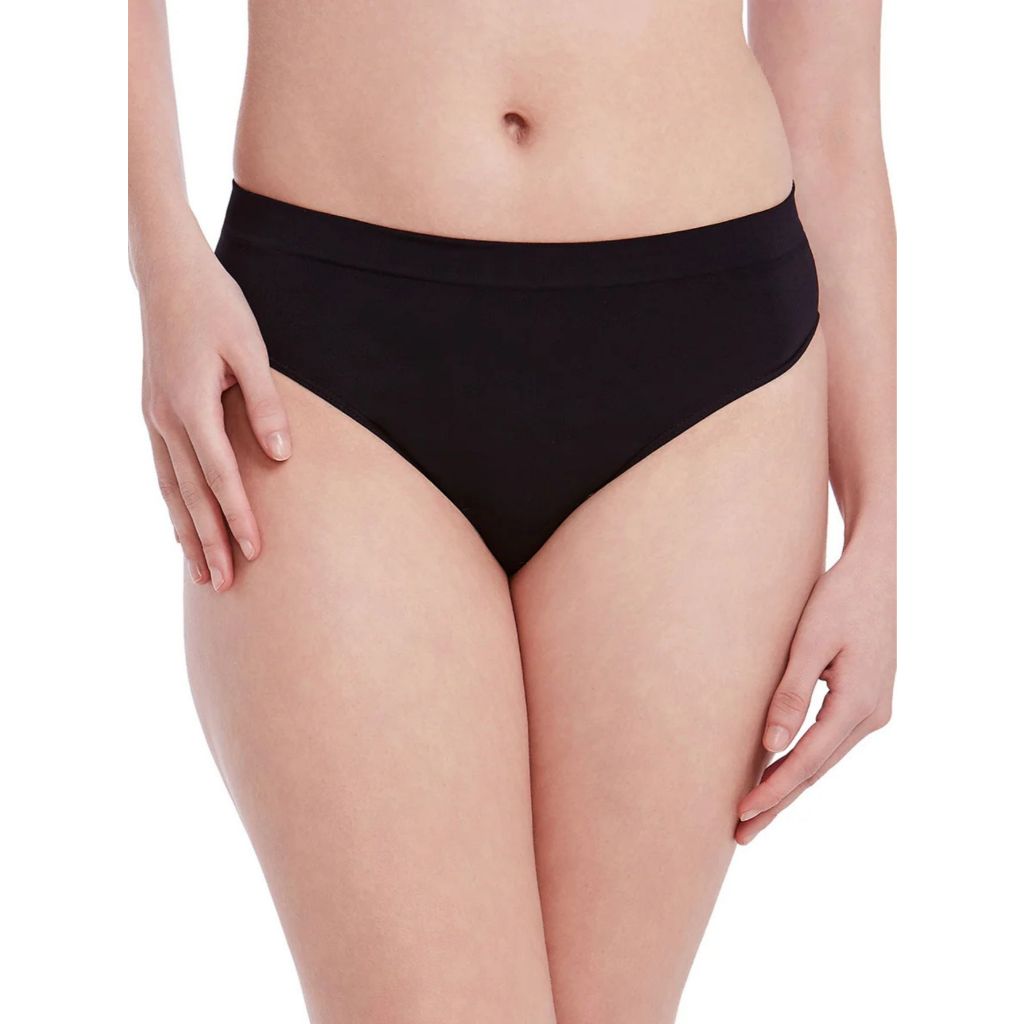 Calcinha Alta Cavada Lisa Em Poliamida Com Forro Algodão Luxo Plie Não Marca Sob a Roupa Confortável