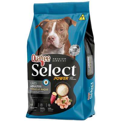 Quatree Select Power Caes Adultos Todas as Raças 15kg (MAXIMO 1 PACOTE POR PEDIDO)