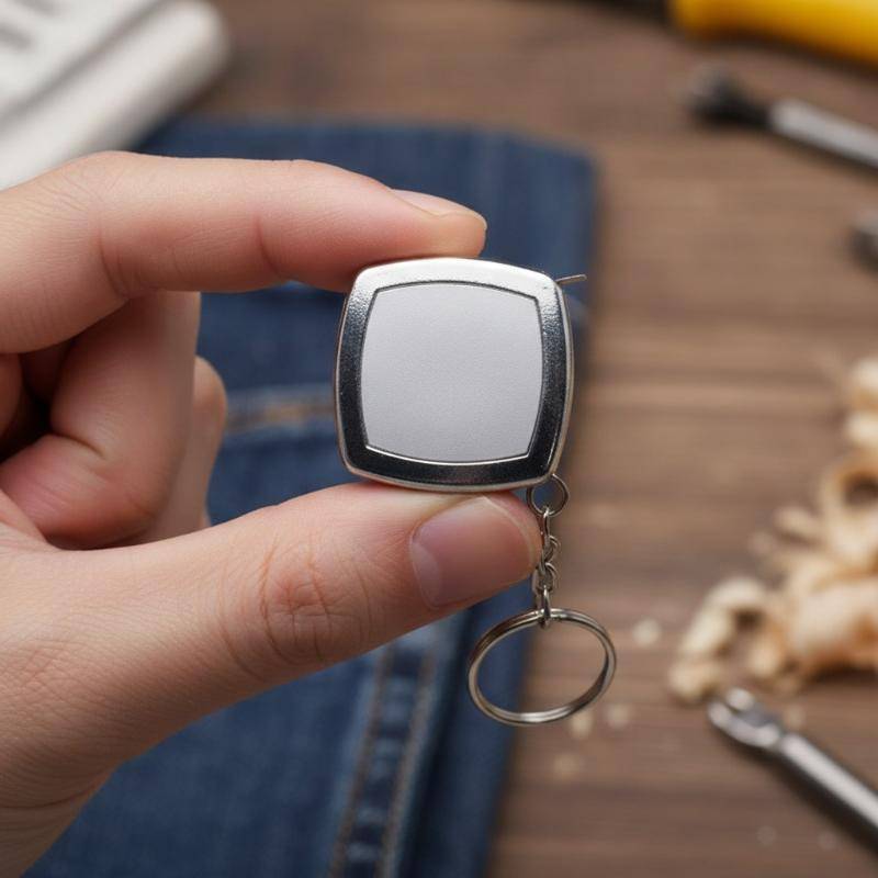 Rightrous 2M Poeta Mini Fita Métrica Chaveiro Portátil Bonito Pequena De Aço Para Trabalhar Madeira Medição De Tamanho D