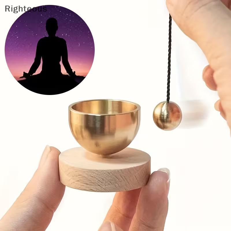 Rightrous Mini Conjunto De Tigela De Canto Para Ioga , Meditação , Relaxamento , Atenção Plena , Chakra Cura | Som De Co