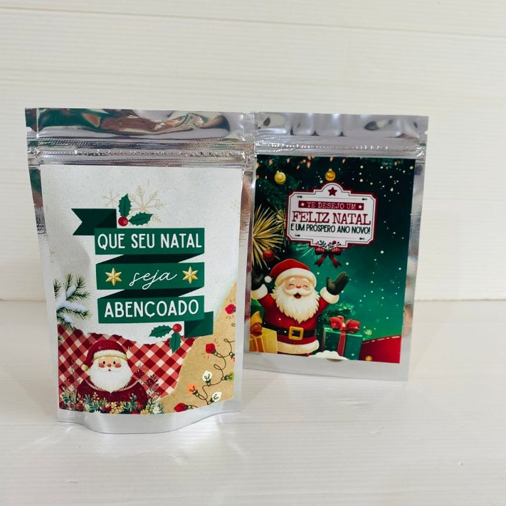 MIMO NATAL SAQUINHO ZIPLOCK PARA LEMBRANCINHA/MIMO CLIENTE/COLABORADOR/ALUNO
