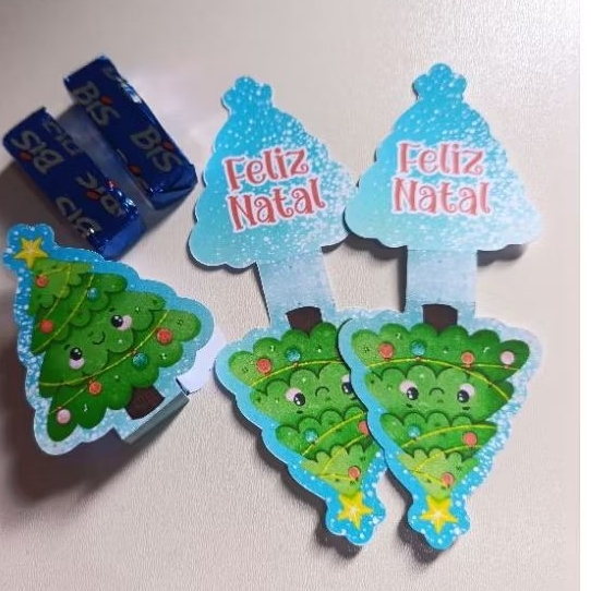 kit 24 cartão  Árvore Natal para bis lembrancinha natal para cliente ,alunos,amigos