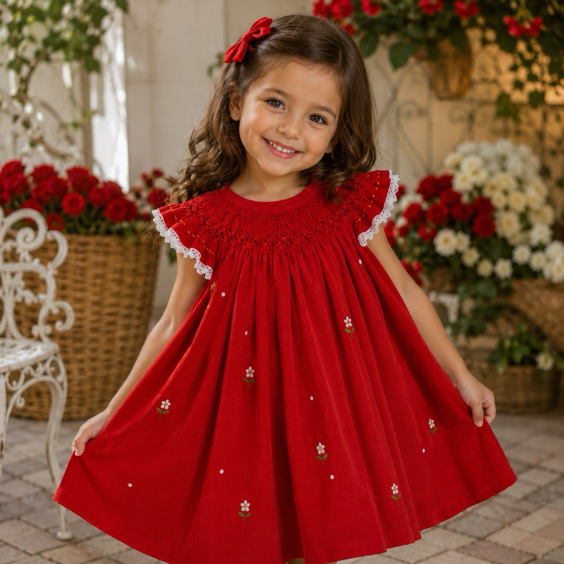 Vestido Infantil Abelhinha Luxo Bordado Floral Menina Elegante Princesa Premium Festa Aniversário Batizado Fotos Passeio