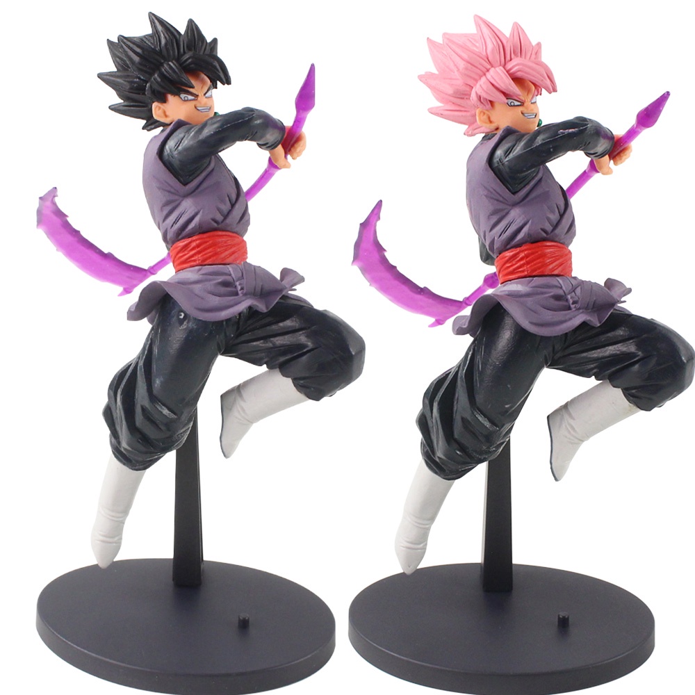 23 Centímetros Dragon Ball Z Son Goku Kakarotto Zamasu Super Saiyan Peach Red Waving Sickle Combate PVC Figuras De Ação Modelo Brinquedos Presentes