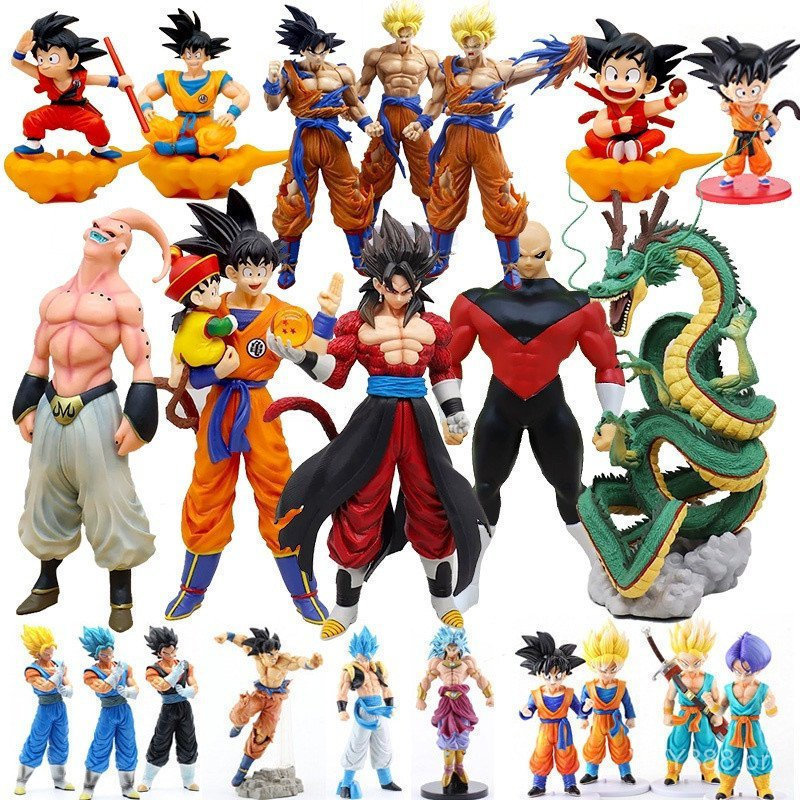 Anime Dragon Ball Super Saiyan Kakarotto Broli Jiren Figura Série Cartoon Goku Preto BT Auto-destruição Mobei Demonizado