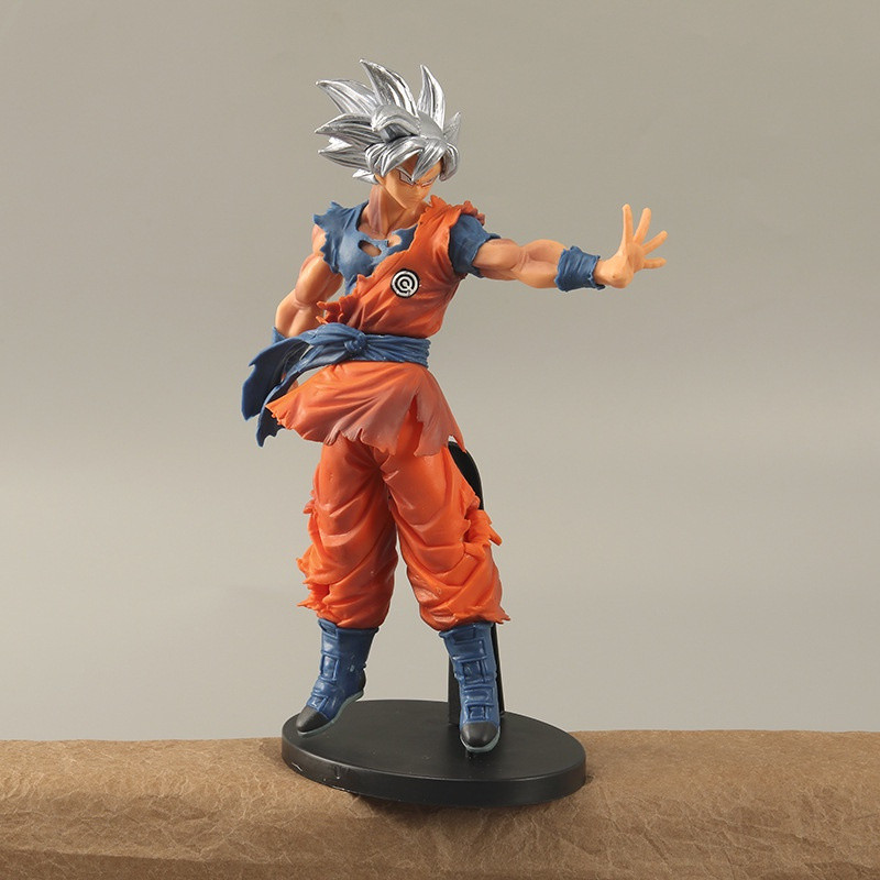 23cm Dragon Ball Super Son Goku Kakarotto Migatte no Gokui Ultra Instinto Chave Do Egoismo Saiyan Figuras De Ação Em PVC