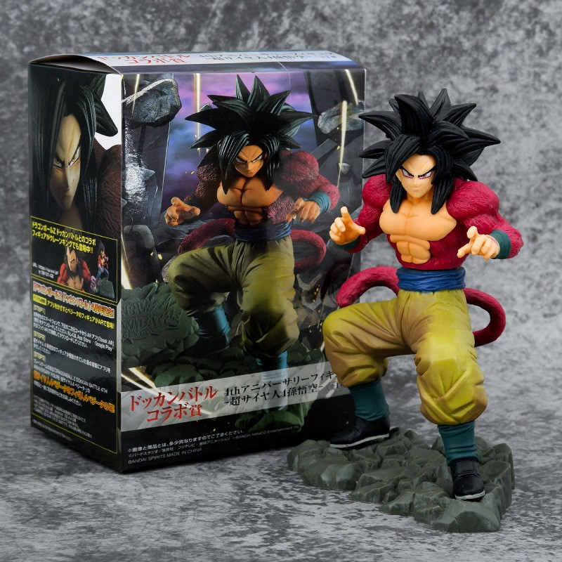 22cm Anime Dragon Ball GT Super Saiyan Quatro Filhos Goku Gogeta Kakarotto Vegeta Figuras De Ação Em PVC Modelo De Coleç