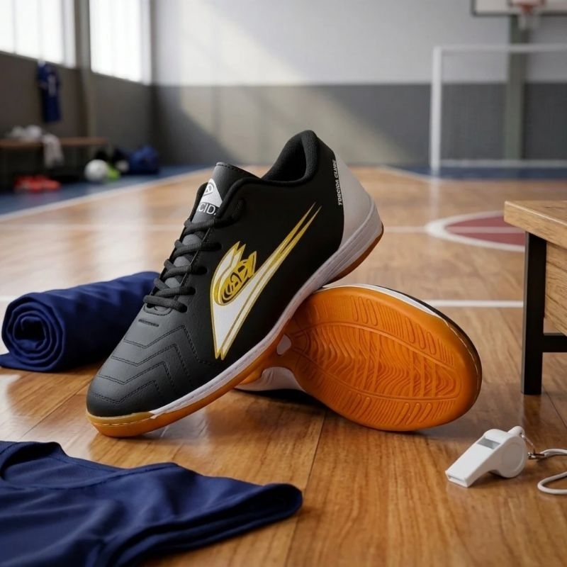 Chuteira Futsal Torcida Clube  Juvenil e Adulto Colado Costurado Antiderrapante Leve Confortável