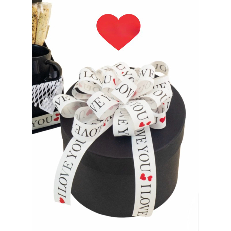 Fita Maxi love Journal 32mm x 100m branco e preto