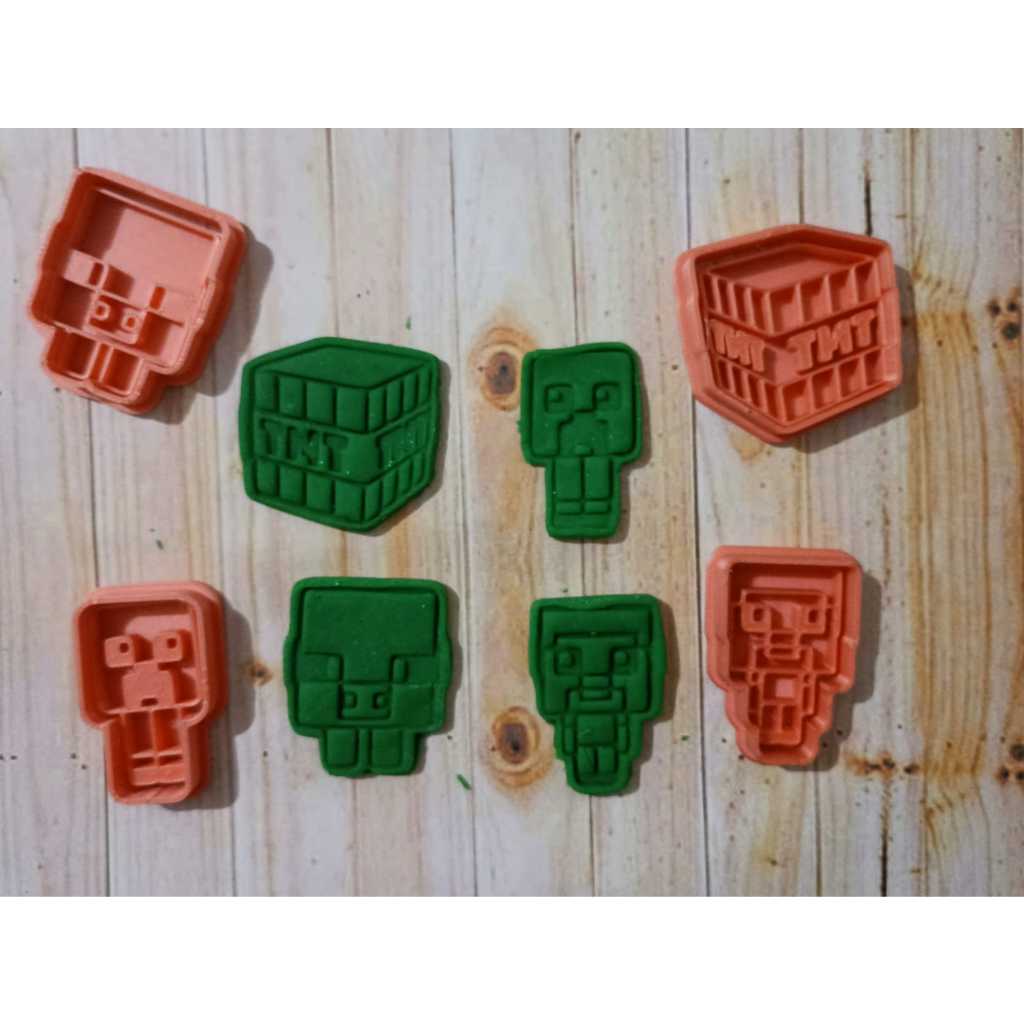 Cortador de Biscoitos / Massinha / Biscuit Minecraft