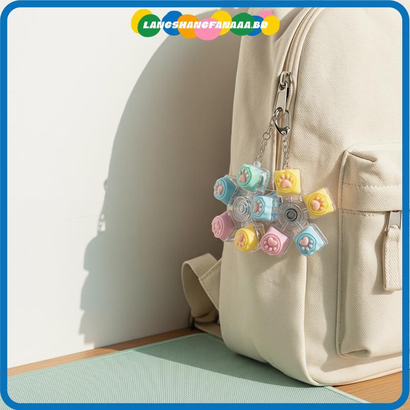 [LANGA] Cat Paw Keycap Spinner Para Teclado Mecânico Fidget Chaveiro Brinquedo Ornamento De Mesa Alívio Do Estresse Dive