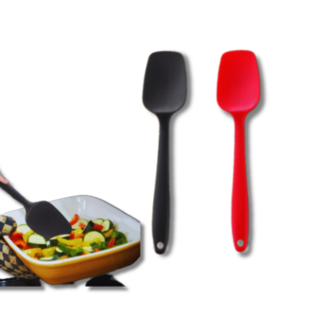 Kit 5 Espátula de Silicone Espátula 27cm Grande Reta Cozinha Casa Buffet Linha Premium