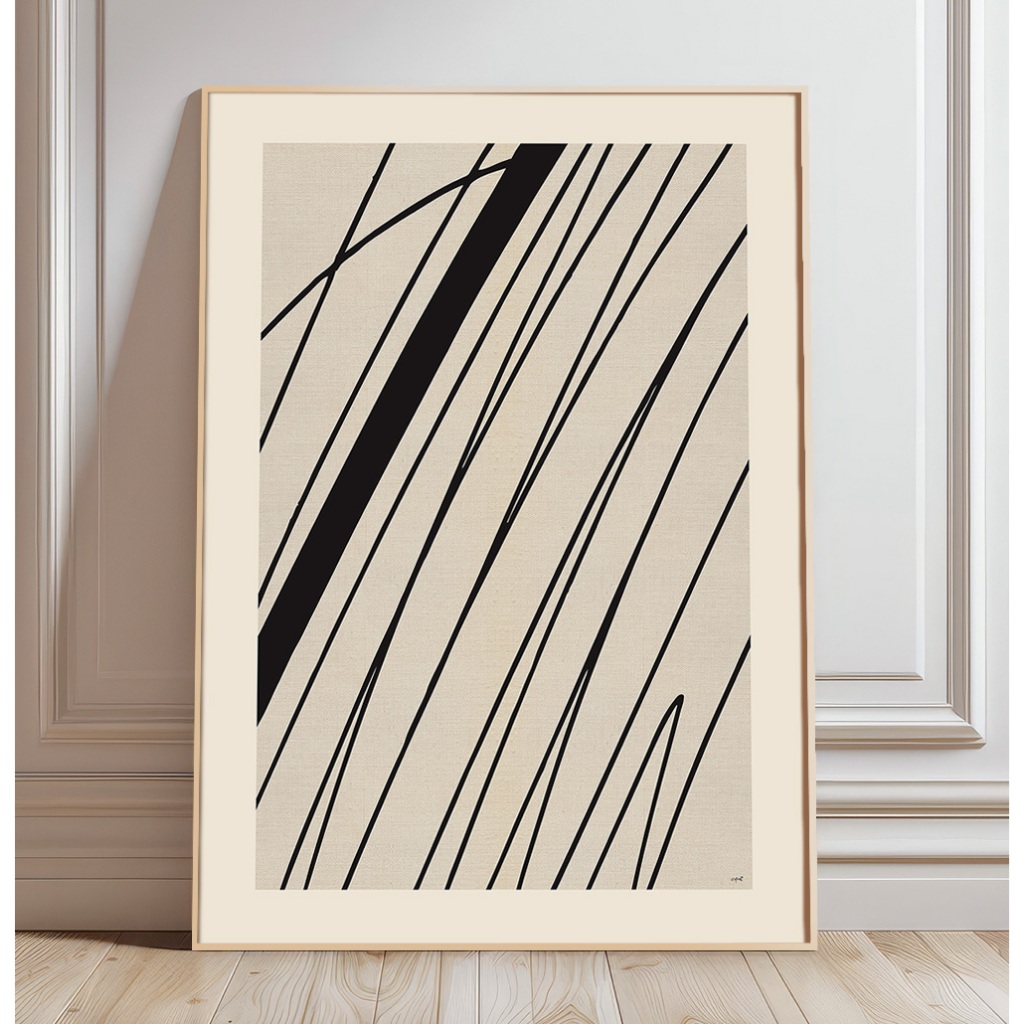 Quadro Moderno Abstrato Para Sala Quadro Decorativo Escritório Grande Quadro Com Moldura Rabiscos