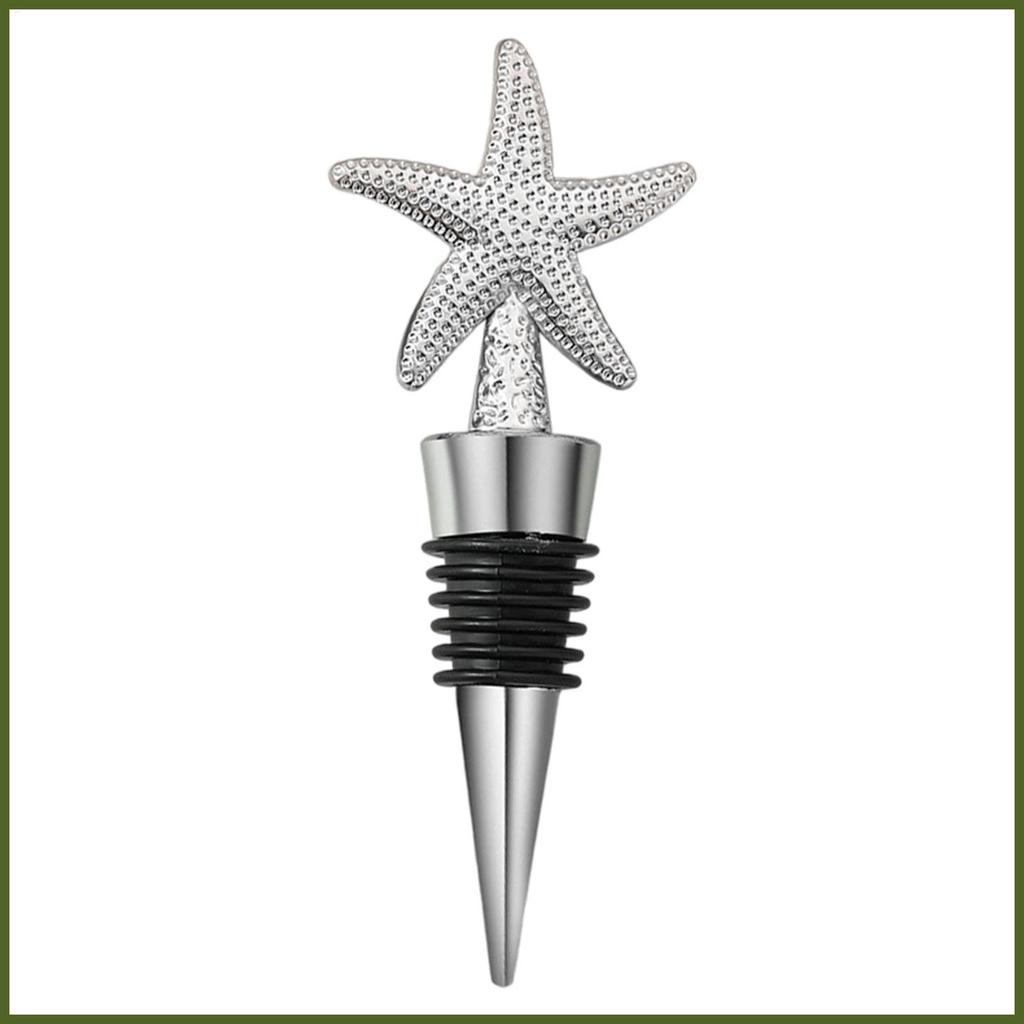 Rolha De Garrafa De Vinho À Prova De Vazamento Liga De Zinco Silicone Em Forma De Estrela Topper Cortiça Para Champanhe