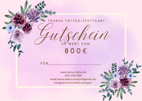Tattoo-Gutscheine für Stuttgart im Wert von 50€ bis 800€