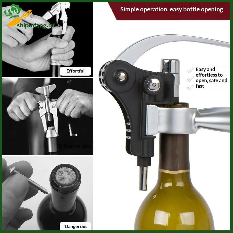 Conjunto De Abridor De Vinho Em Forma De Coelho De Liga SPF , Saca-Rolhas Portátil Com Rolha De Garrafa Para Presentes D