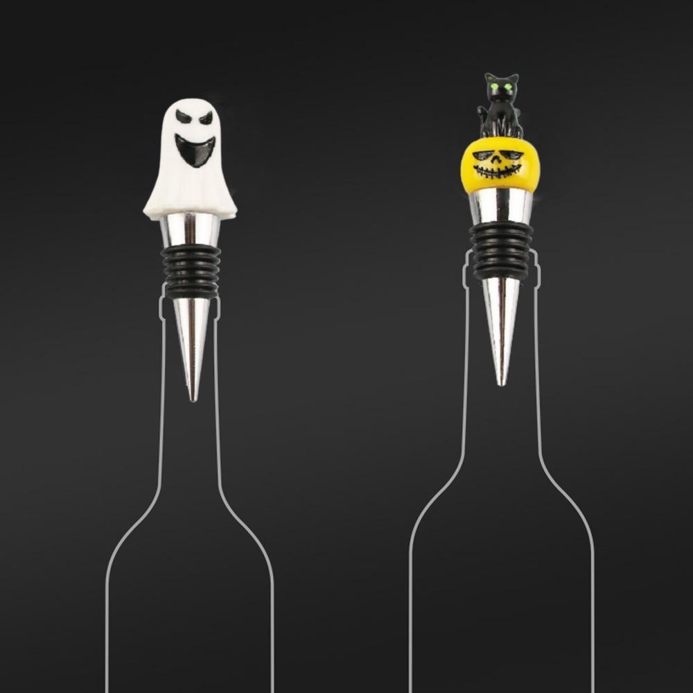 Rolha De Vinho De 4 Unidades , Garrafa Com Design De Chapéu De Caveira De Liga De Alumínio , Plugue Colorido