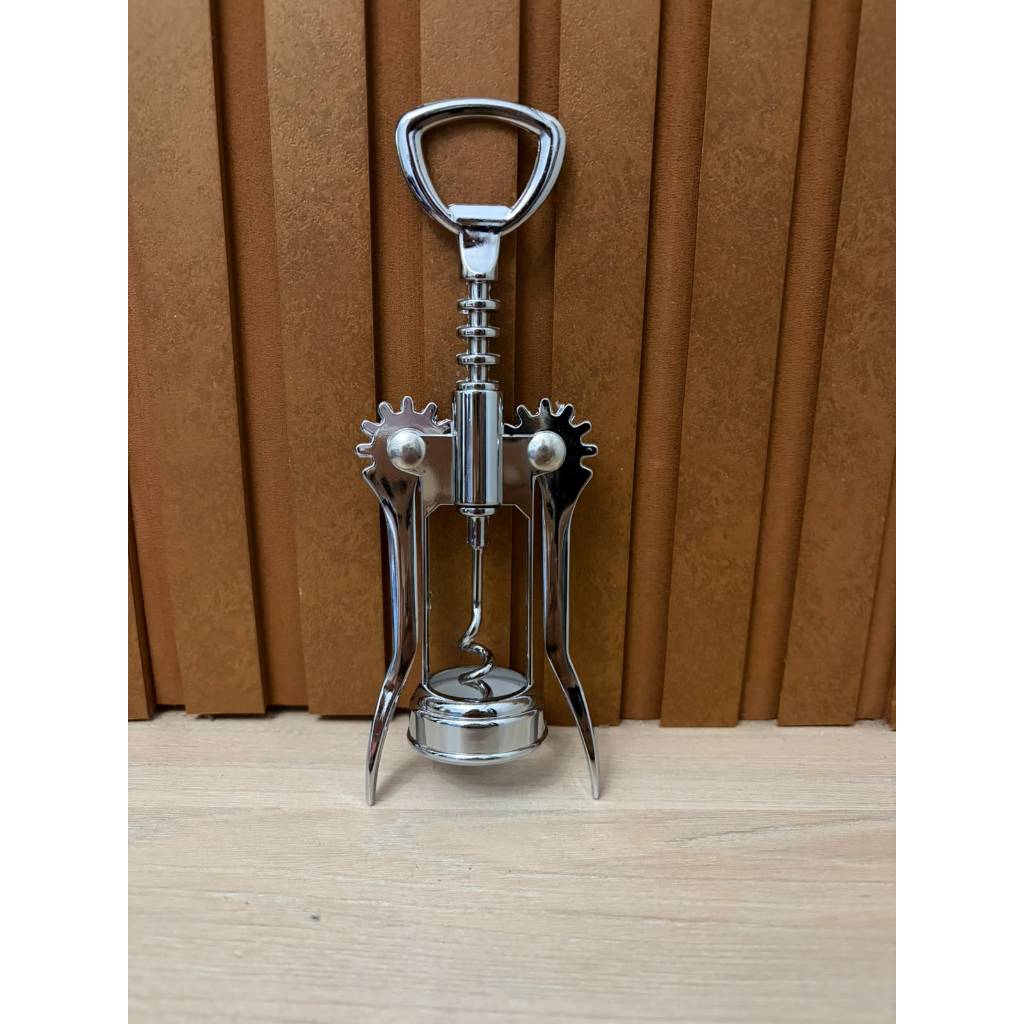 Abridor De Garrafa E Saca Rolhas Inox Metal Liga De Zinco Casita