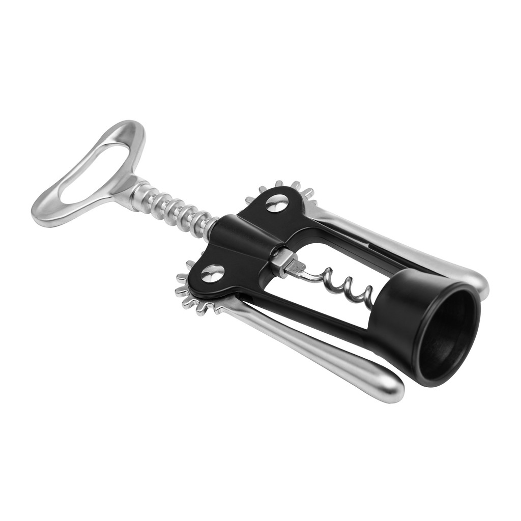SACA-ROLHAS CHEF PRO 18CM PRETO LIGA DE ZINCO - WOLFF