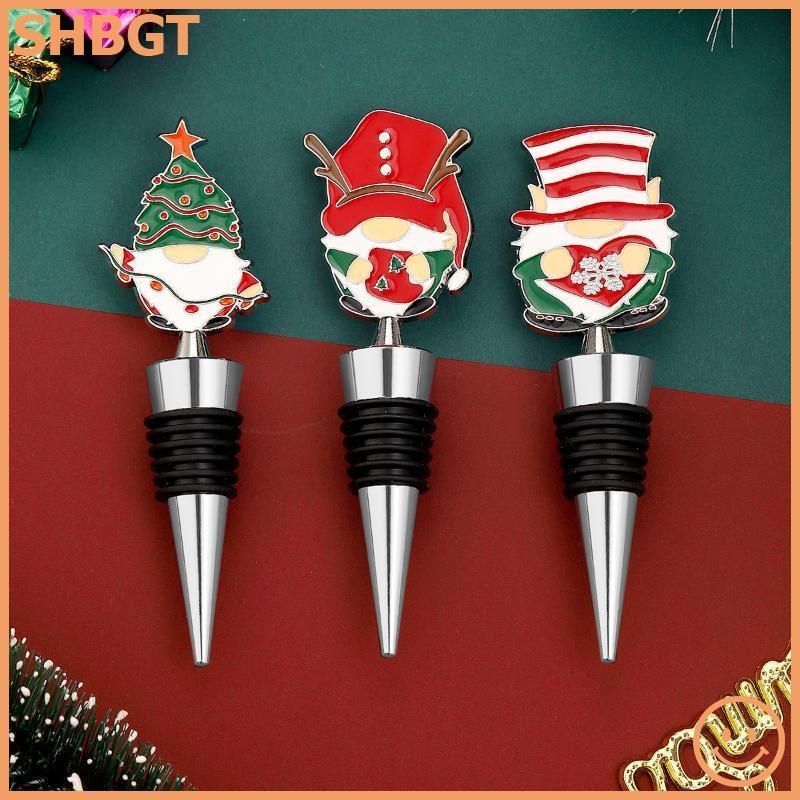 Liga De Zinco Natal Boneco De Neve Rolha De Vinho À Prova De Vazamento Fresco Mantendo Garrafa Plug Para Casa Bar Festa