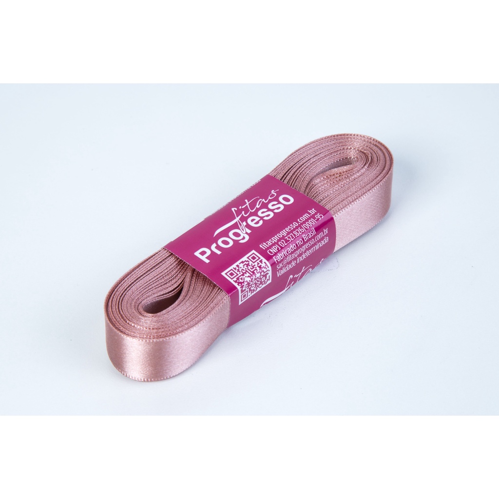 Fita de Cetim Rosa Velho Cor 1143 - 01 unidade - Progresso - Ultra Embalagens