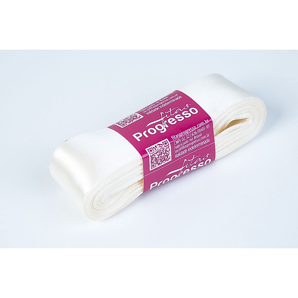 Fita de Cetim Champagne Cor 311 - 01 unidade - Progresso - Ultra Embalagens