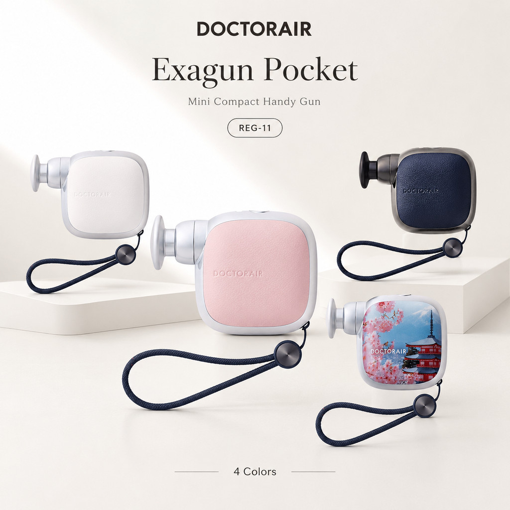 Dr. Air Pocket Mini Handheld Massager - Ultra-Lightweight Design (210g) - Available in Various Colors - Perfect Gift for