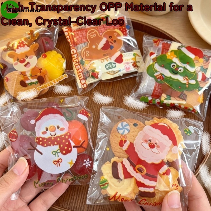 [Ultra] 400-100 Unidades De Sacos Para Presentes De Natal-Bolsa De Embrulho Saco Autovedante-Embalagem De Biscoitos Pres