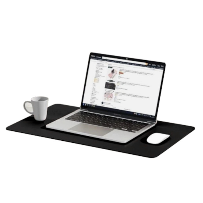 Desckpad couro office escritório MESA Grande 60X30 + porta copo
