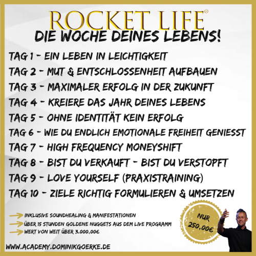 Rocket Life 10 Tages Challenge