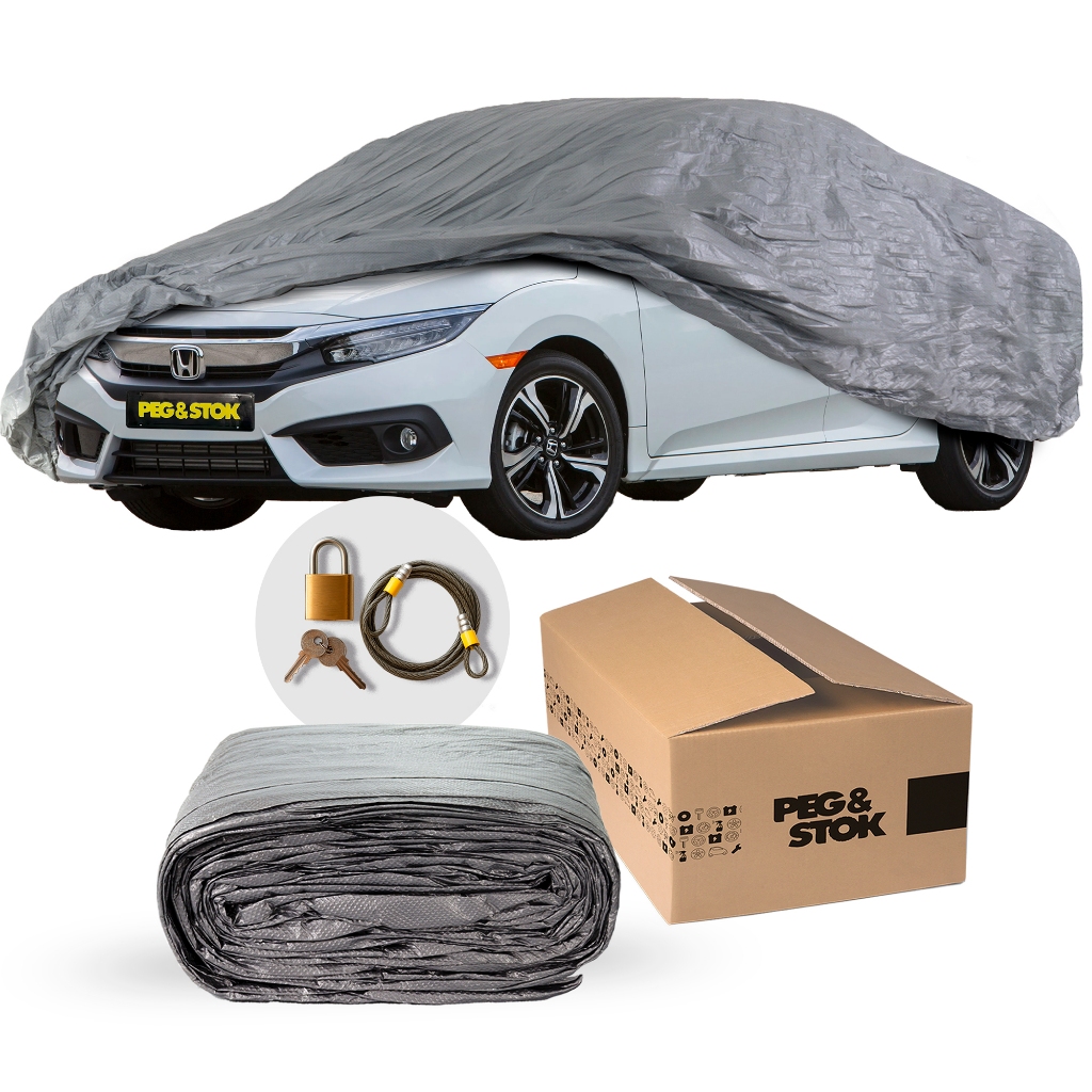Capa Cobrir Carro PegStok Start Impermeável com KIT Cadeado Fusion Opala Diplomata Comodoro Caravan