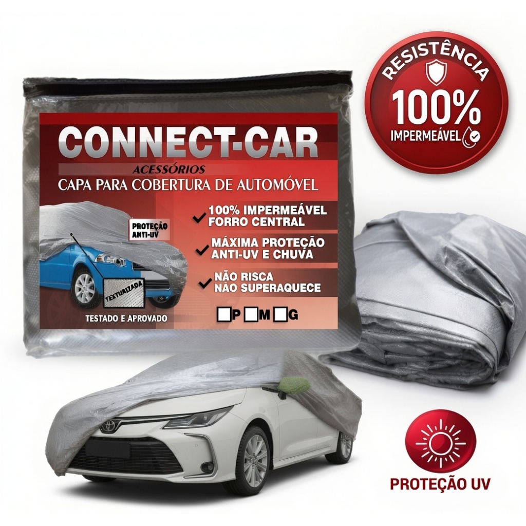 Capa Cobrir Carro Omega, Opala, Caravan Forrada Impermeável Tamanho Gg