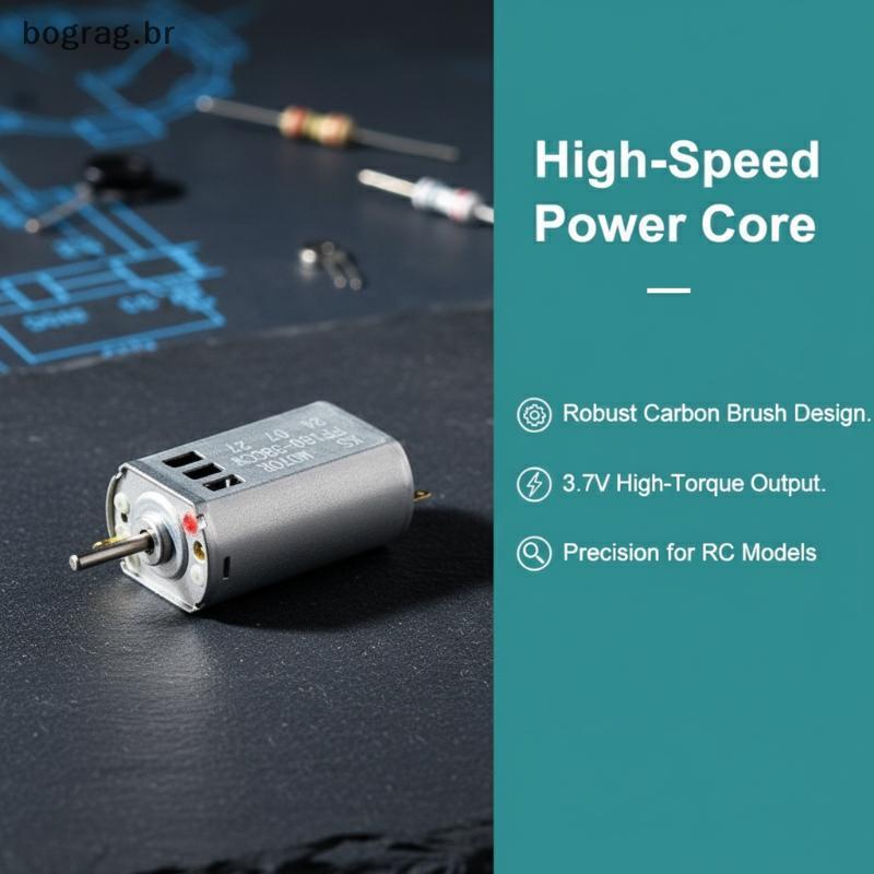 bograg Mini Motor 180 De Alta Eficiência FF180 DC 3.7V Para Aeronaves RC Escova De Carbono De Longa Vida br