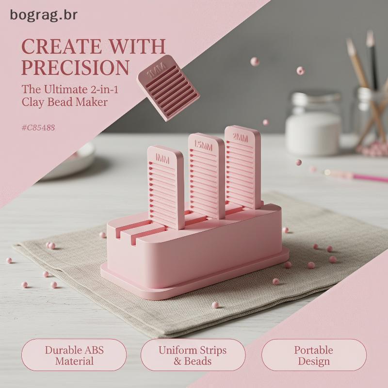 bograg Impressão 3D Mini Fabricante De Contas De Argila De Polímero Rolamento Manual Reutilizável Ferramenta De Modelage
