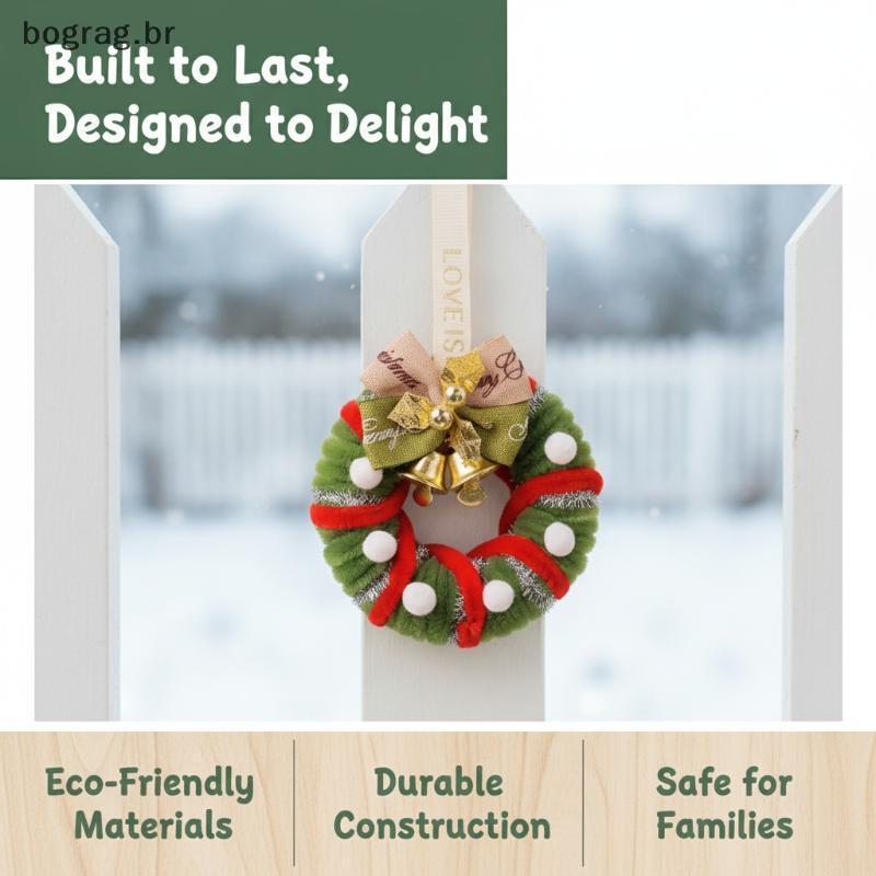 bograg Não-Tóxico DIY Árvore De Natal Pendurado Ornamentos Pinha Mini Grinalda Seguro Decoração Para Casa Com Crianças A