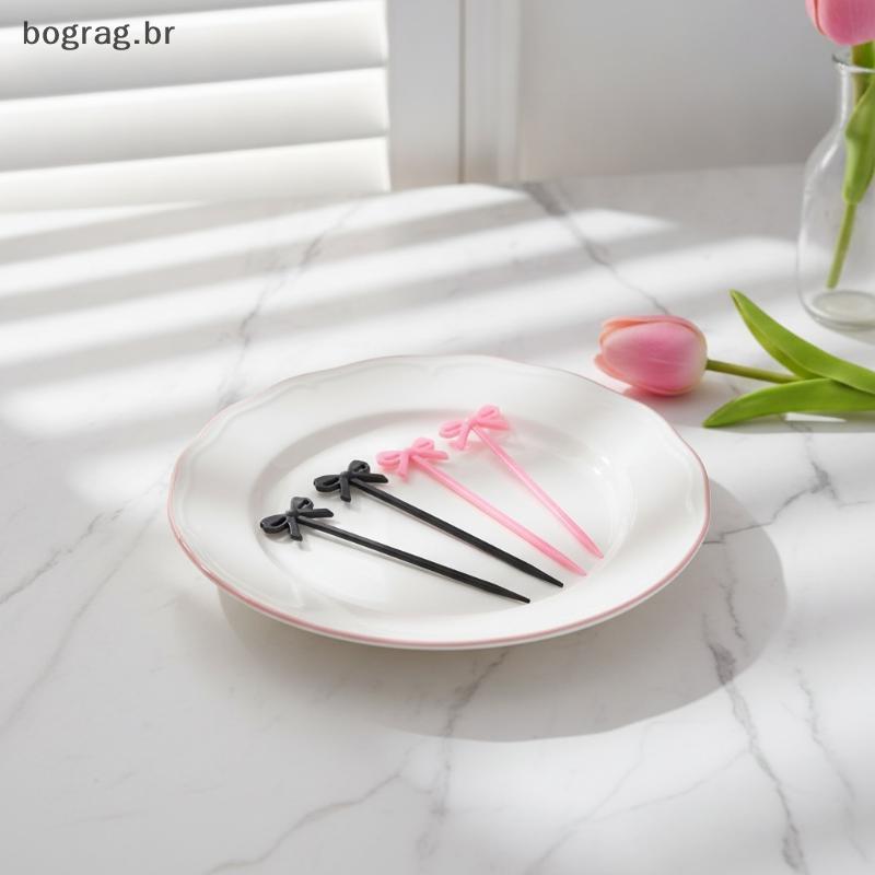 bograg Mini Garfos De Frutas 20 Pcs Borda Não Afiada Espetos De Comida Seguros Conjunto Para Crianças Bebê Led Desmame S