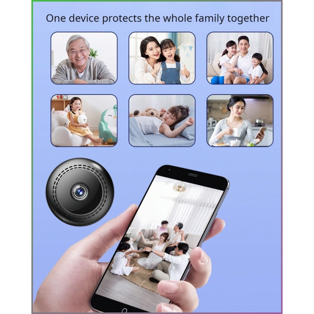 [HD Night Vision] Indoor Surveillance Camera WiFi/Anti-theft Alarm/Remote Control/High Definition Home Monitoring