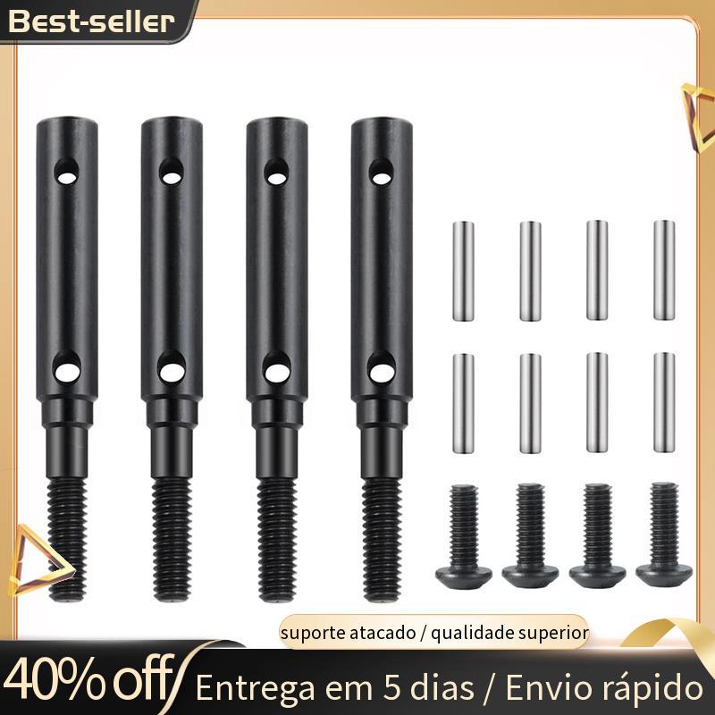 4 Pçs De Aço Dianteiro & Traseiro Portal Stub Eixo Acionamento Alongar 10mm Para Trx4 1/10 RC Rastreador Carro Atualizaç