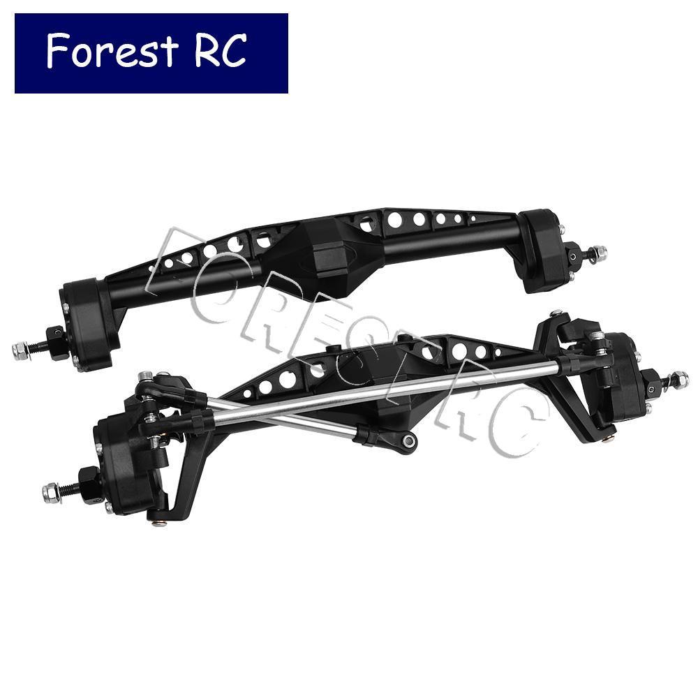 Eixo Portal Traseiro Dianteiro De Nylon Com Engrenagem De Metal Para 1/10 RC Crawler Axial Capra 1.9 UTB Buggy F9 Atuali
