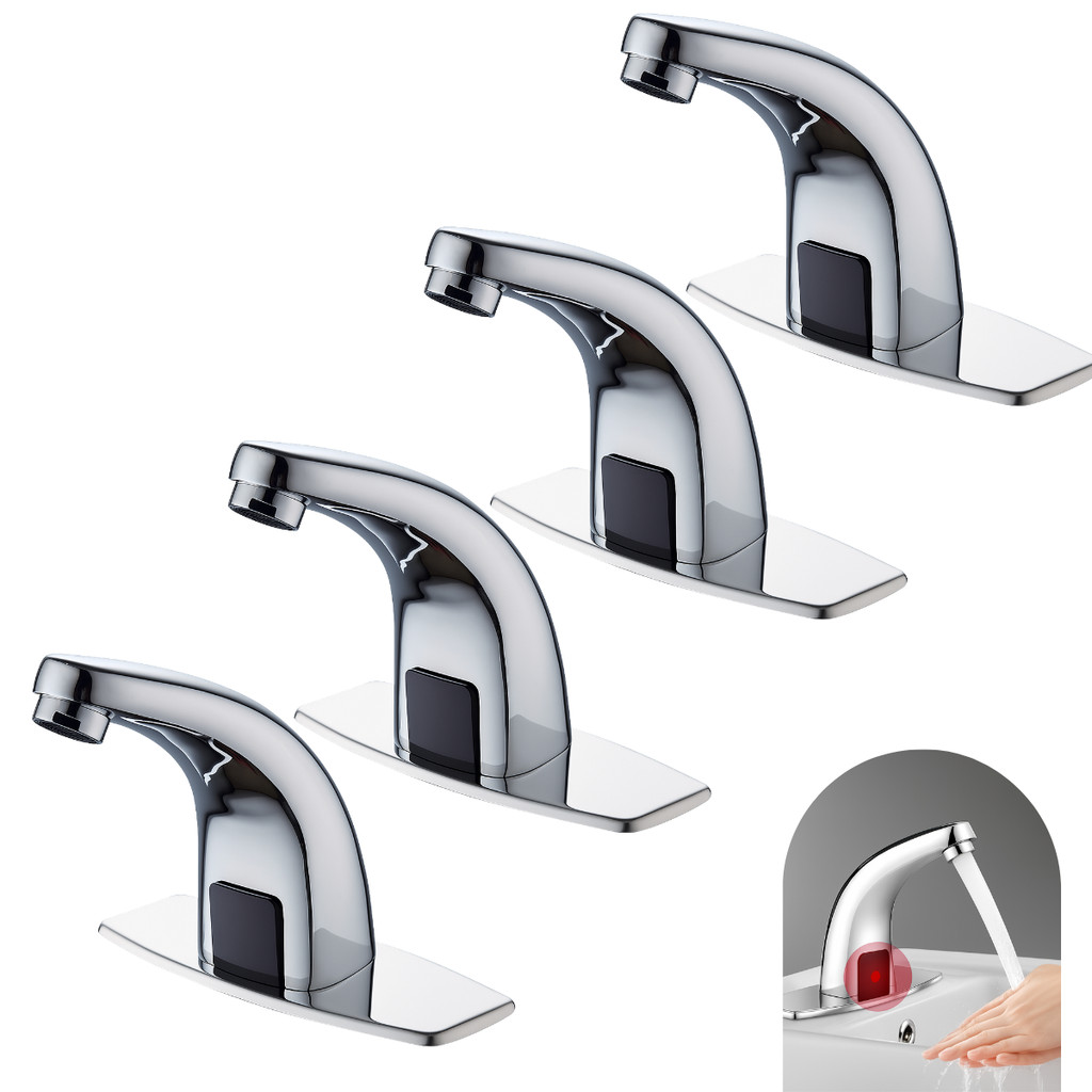 4 Torneiras de Cozinha Compactas Jato Arejado Com Sensor