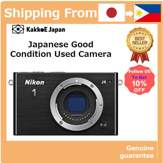 Câmera Digital Mirrorless Nikon NIKON1 J4 Body Black J4BK Usada Japonesa - Câmera Fotográfica Compacta e Leve, Ideal para Viagens e Uso Diário, Sensor CMOS de 18.4MP, Vídeos Full HD, Foco Automático Rápido, Tela Touchscreen de 3 polegadas, Wi-Fi...