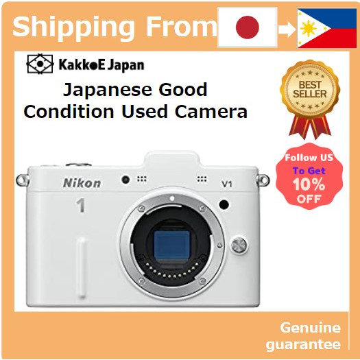 Câmera Digital Mirrorless Nikon 1 V1 Corpo Branco Usado (Pre-loved) Original Japão - Câmera Fotográfica Compacta de Lente Intercambiável com Sensor CX CMOS de 10.1MP e Vídeo Full HD 1080p - Excelente Estado para Entusiastas e Fotógrafos