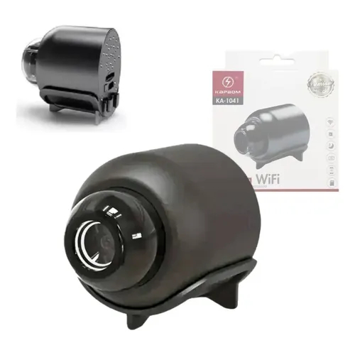 Mini Câmera Espiã Wi-Fi KA-1041 HD Sensor de Movimento Compacta