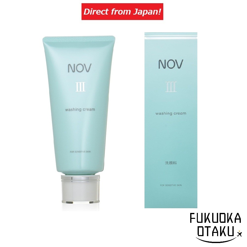 NOV Ⅲ Creme de Limpeza Facial 120g Sem Álcool Baixa Irritação Cuidados com a Pele【Direto do Japão】