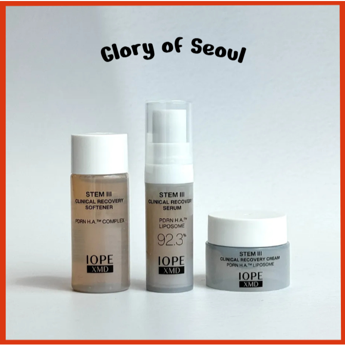 [MINI] IOPE XMD STEM III Clinical Recovery, 3 Types ( Softner 15ml, Serum 5ml, Cream 5ml )