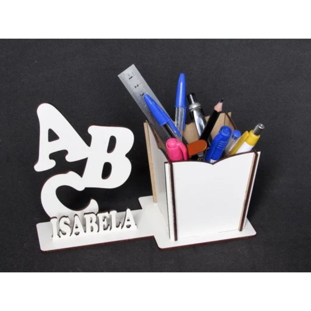 Kit Porta Caneta ABC – Lembrancinha Personalizada de Aniversário e Formatura