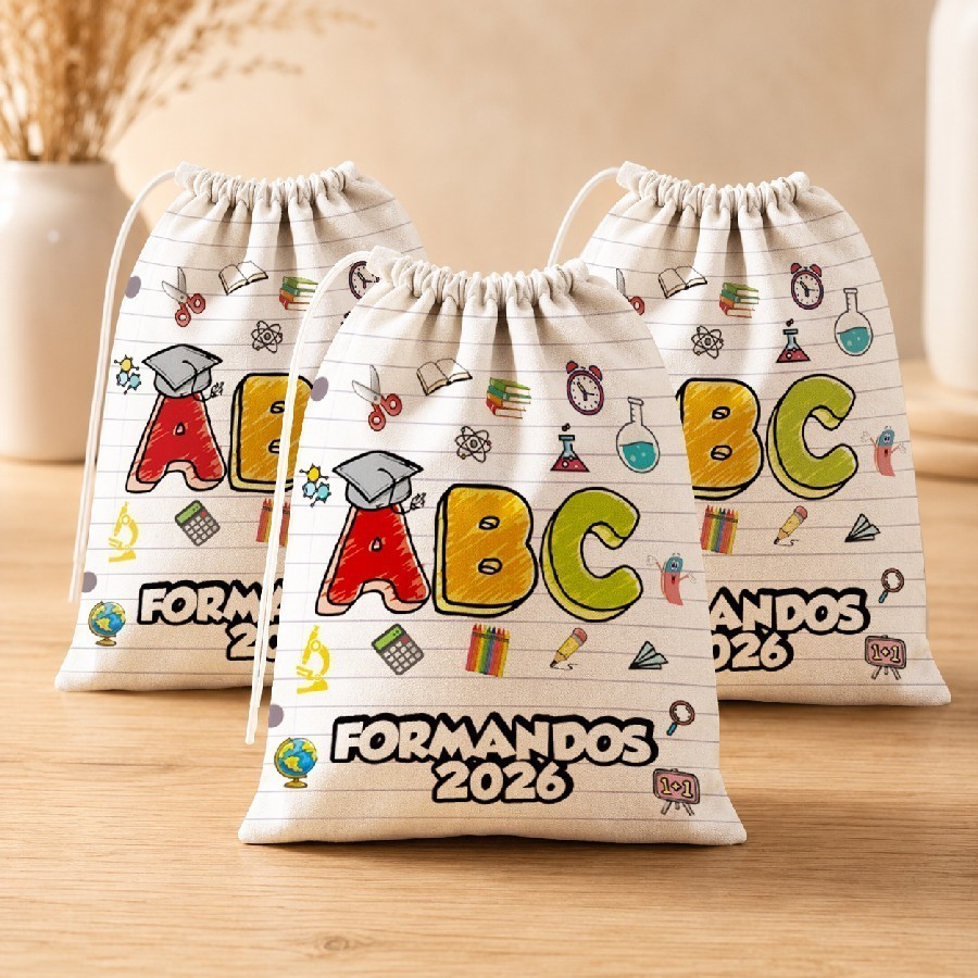 Kit 30  ABC ATUALIZADO Lembrancinha Personalizada para Festa Infantil Aniversário e Eventos   (15x20)