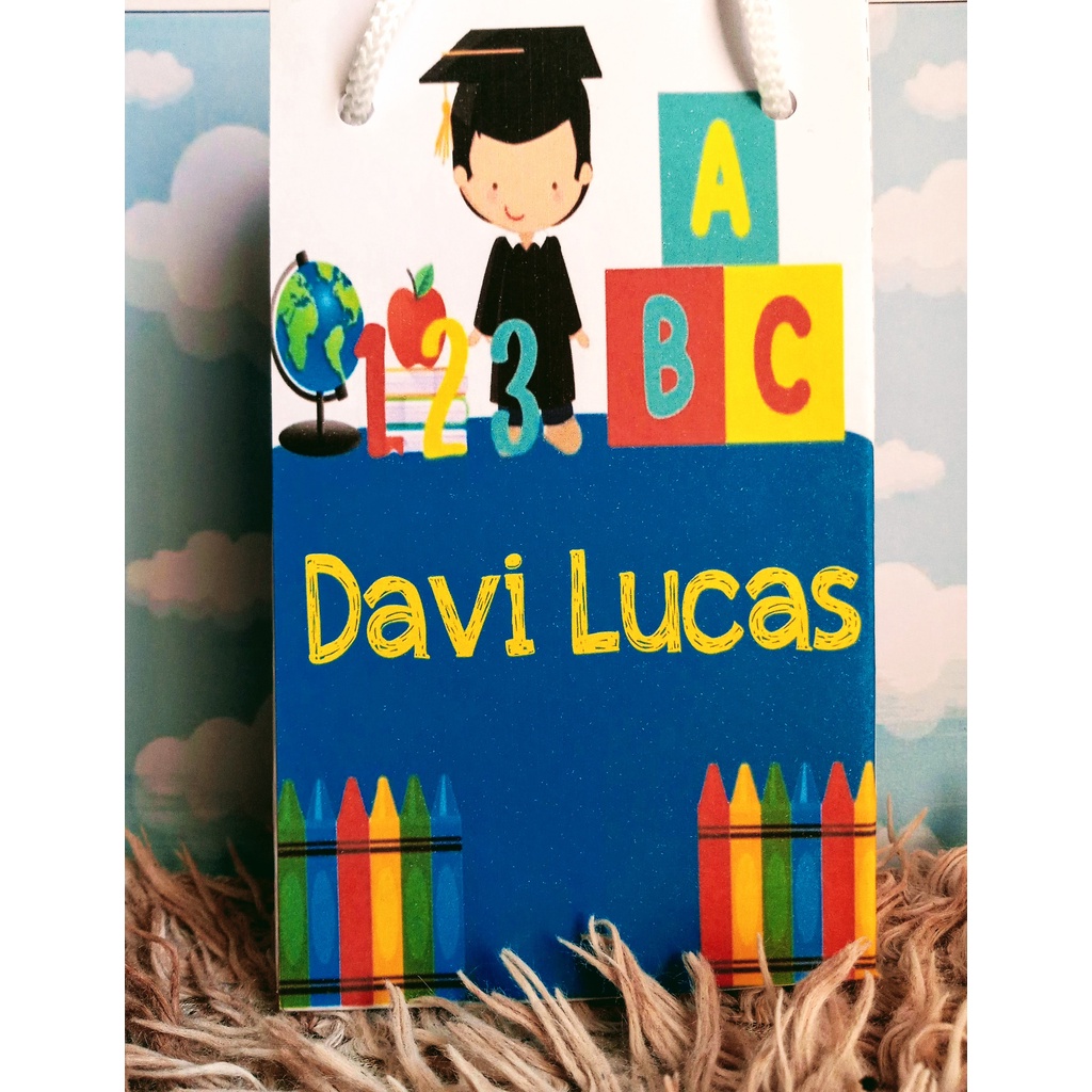 Sacolas Personalizadas Formatura Abc-Adicionamos Nome e Idade