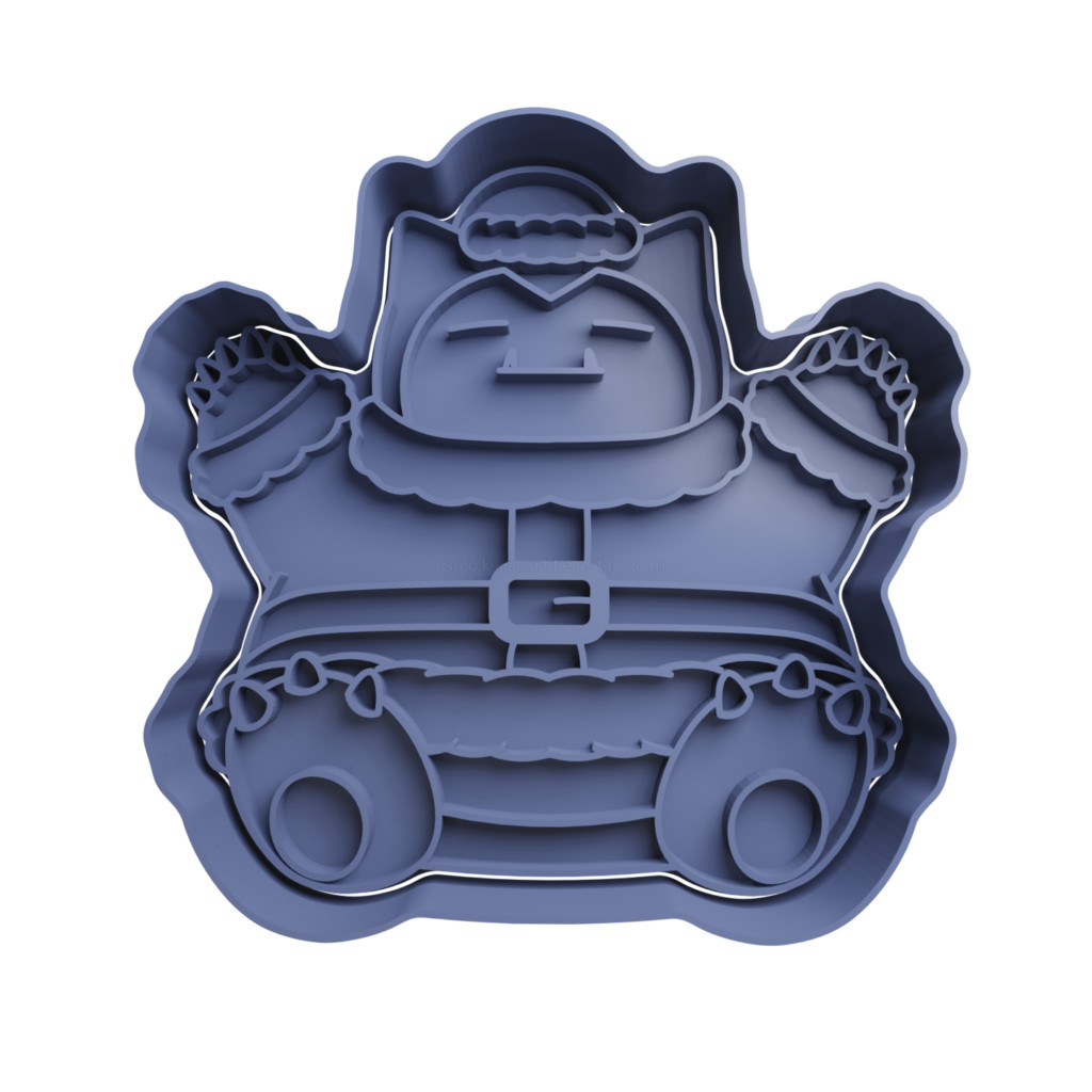 Cortador De Biscoito Snorlax Natal - pokemon